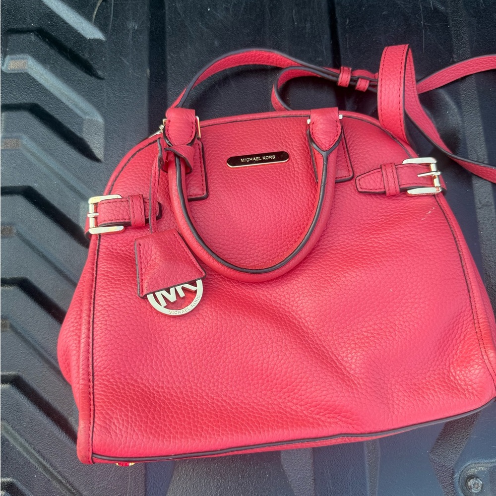 Michael Kors Cherry Red Satchel